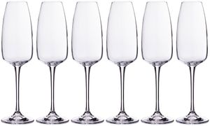 Набор бокалов для шампанского из 6 шт. alizee/anser 290 мл высота=25 см (кор=8набор.)