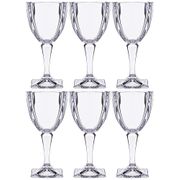 Набор бокалов для вина из 6 шт. arezzo 270 мл высота=17 см (кор=1набор.)