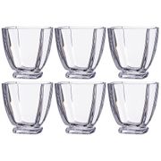 Набор стаканов из 6 шт. arezzo 320 мл высота=9 см (кор=1набор.)