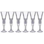 Набор бокалов для шампанского из 6 шт. wellington 180 мл высота=21,5 см (кор=1набор.)