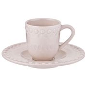 Кофейный набор на 1 персону 2 пр. фантазия белый 100 мл. без упаковки 