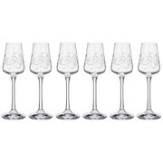 Набор рюмок из 6 шт. sandra 65 мл. высота=18 см. (кор=8набор.)