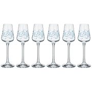 Набор рюмок из 6 шт. sandra 65 мл. высота=18 см. (кор=1набор.)