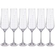 Набор бокалов для шампанского из 6 шт. sandra 200 мл. высота=25 см