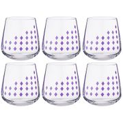 Набор стаканов из 6 шт. sandra 290 мл. высота=9 см