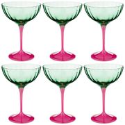 Набор бокалов для коктейлей из 6 шт. kate optic 210 мл. высота=15,5 см (кор=8набор.)