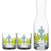 Набор для воды: графин + 2 стакана 1100/450 мл., высота=30,5/9,5 см. 