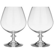 Набор бокалов для коньяка из 2 штук angela 400 мл высота 14,5