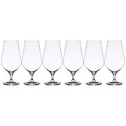 Набор бокалов для пива 540мл из 6 штук tulipa высота=20 см. (кор=8набор.)