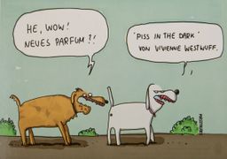 Открытка новый парфюм 15*10,5 см.