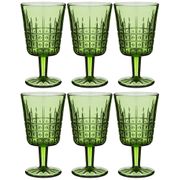 Набор бокалов для вина графика 6шт. серия muza color 300 мл высота=16 см. (кор=4наб.)