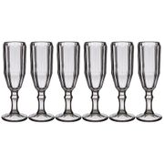 Набор бокалов для шампанского рока 6шт. серия muza color 150 мл высота=20 см. (кор=4наб.)