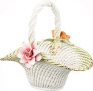 Изделие декоративное корзина с цветами 34*28*32 см.