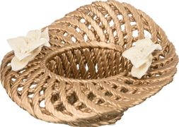 Изделие декоративное корзина с цветами 18*18 см. высота=10 см. (кор=1шт.)