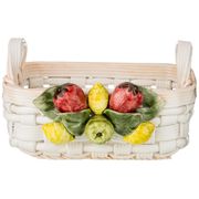 Корзина декоративная квадратная фрукты 24х20х14 см.