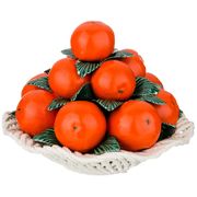 Декоративное блюдо с мандаринами диаметр=27 см. высота=21 см.