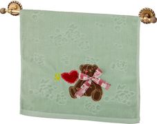 Полотенце  90*50см, потапыч, 380 г/м.кв., х/б 100%, фисташка