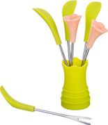 Набор шпажек из 6 шт.+подставка высота=11 см - 710-339