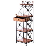 Этажерка прямоугольная. 4 полки + ящик 107*33*28 см (кор=1шт.)