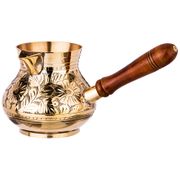 Турка резная 800мл. латунь (кор=30шт.)