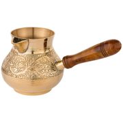 Турка резная 800мл. латунь (кор=30шт.)