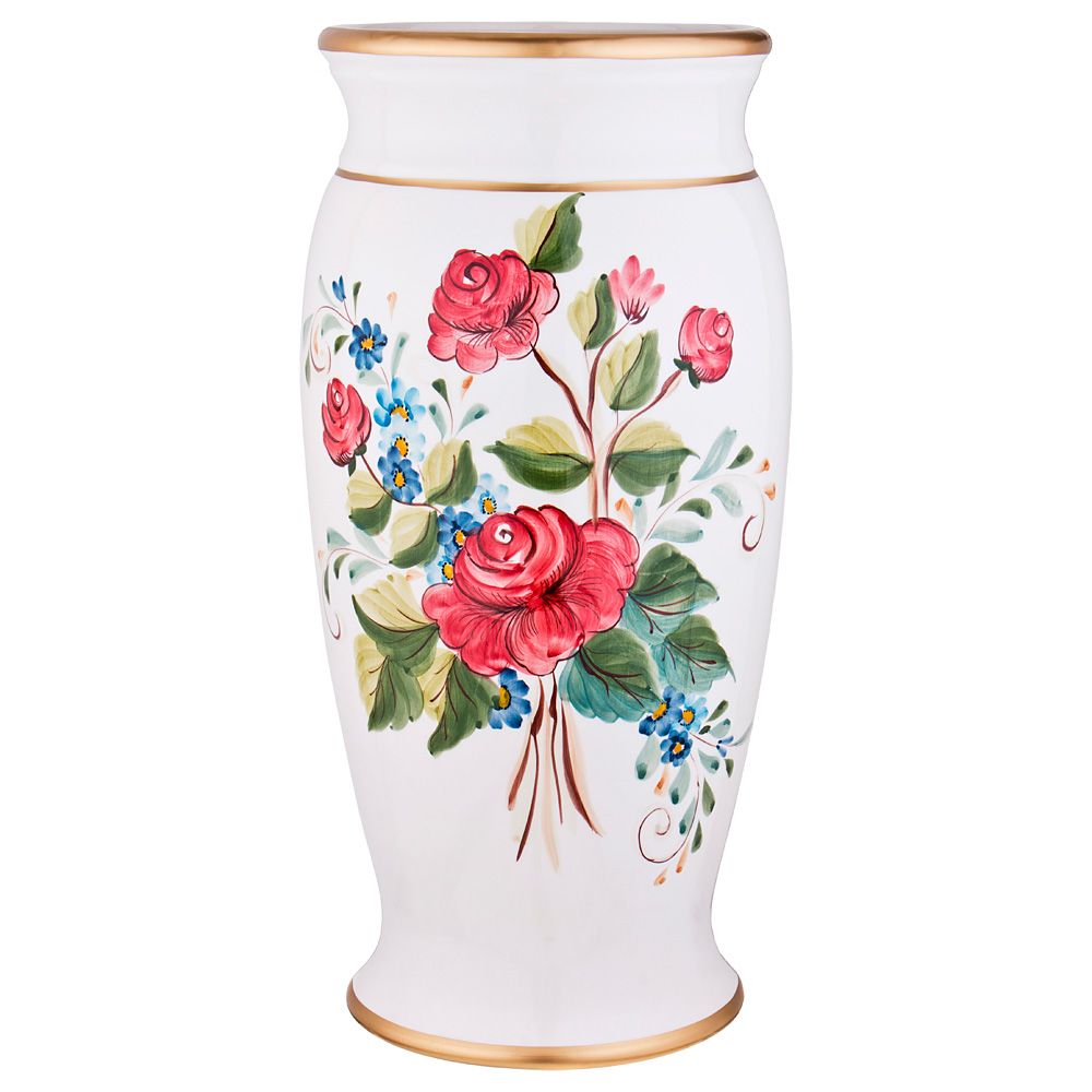 Купить вазу производителя. Ваза 23 см / FLK-54 /8/ артикул: 705456 керамика. Керамическая ваза для цветов. Керамические напольные вазы. Подарочные вазы для цветов.
