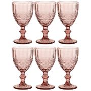 Набор бокалов для вина серпентина из 6шт. серия muza color 300мл. / в=17 см (кор=4наб.)