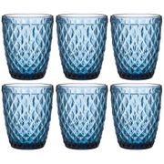 Набор стаканов пина из 6шт. серия muza color 270мл. / в=10 см (кор=6наб.)