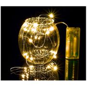 Гирлянда нить 20led, 2 м, цвет белый теплый, без батареек (кор=200шт.)