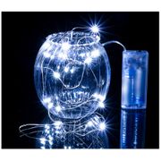 Гирлянда нить 20led, 2 м, цвет белый холодный, без батареек (кор=200шт.)