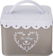 Банка для чайных пакетиков 11,5*11,5*10 см без упаковки (кор=24шт.)