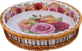 Блюдо для запекания на подставке диаметр=28 см высота=5 см (кор=8шт.)