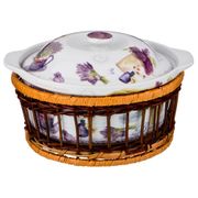 Блюдо с крышкой лаванда 1200 мл диаметр=18 см высота=8 см (кор=8шт.)