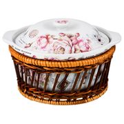 Блюдо с крышкой винтаж 1200 мл диаметр=18 см высота=8 см (кор=8шт.)