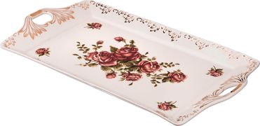 Поднос корейская роза 50*26*4 см. (кор=8шт.)