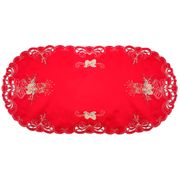 Салфетка новогодняя овал 60*120 см (кор=100 шт)