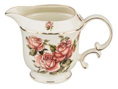 Молочник корейская роза 250 мл. высота=9 см. (кор=36шт.)