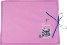 Салфетка-плейсмет 35*45 см смузи-голубика х/б 100%, сиреневая