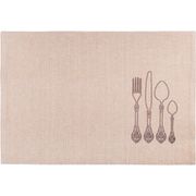 Плейсмет фуршет 33*48 см., 80% х/б, 20% люрекс, шампань, вышивка (кор=1шт.)