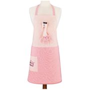 Фартук розовый фламинго, розовый, 100% х\б 