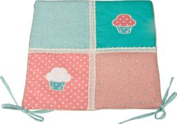 Сидушка на стул 37*37см, безе, хлопок 100%