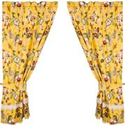 Комплект штор 2 шт с прихватами парадиз 100*180 см, 100% хлопок,желтые