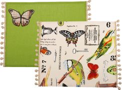 Комплект салфеток-плейсметов из 2шт баттерфляй 34*45 см х/б 100%,