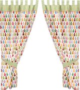 Штора кухонная с подхватами 100*170 см из 2шт кошкин дом 100% х/б