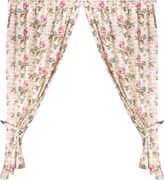 Штора с подхватами 145*250 см из 2шт райский сад 100% х/б,белый