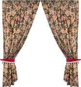 Шторы витраж с подхватами 150х250 , на шторной ленте , 100% хлопок , 