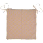 Сидушка на стул лютик 40х40 ,бежевый,100%хлопок, синепон