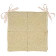 Сидушка на стул джейн 40х40см, 100% х/б,св.зелёный , кружево 