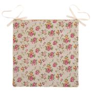 Сидушка на стул прованс,40х40см,100% хлопок+синтипон, зелёный,