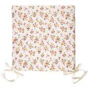 Сидушка на стул 38х38см, полевые цветы, хлопок 100%+синтипон, шампань